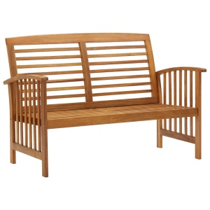 Set mobilier de grădină, 2 piese, lemn masiv de acacia - Img 4