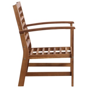 Set mobilier de grădină, 4 piese, lemn masiv de acacia - Img 5