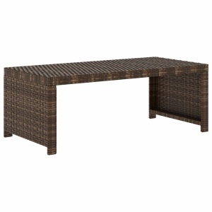 Set mobilier de grădină cu perne, 5 piese, maro, poliratan - Img 12