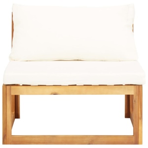 Set mobilier grădină cu perne, 6 piese, lemn masiv acacia - Img 6