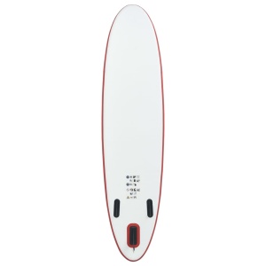 Set placă stand up paddle SUP surf gonflabilă, roșu și alb - Img 4