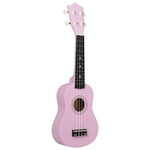 Set ukulele soprano, cu husă, pentru copii, roz, 21" - Img 8