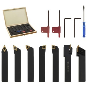 Set unelte de strunjire indexabile, 12 piese, 16 x 16 mm, 115 mm - Img 2
