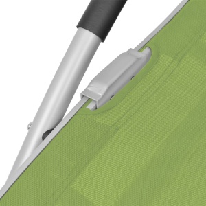 Șezlong cu pernă, verde, aluminiu și textilenă - Img 6