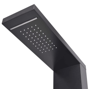 Sistem panel de duș din aluminiu, negru mat - Img 5
