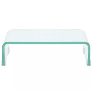 Stativ TV/monitor, sticlă transparentă, 40 x 25 x 11 cm - Img 2