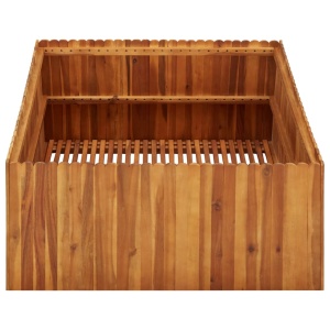 Strat inălțat de grădină, 100x100x50 cm, lemn masiv de acacia - Img 3