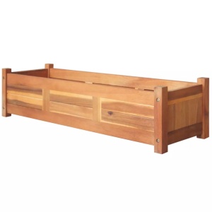 Strat inălțat de grădină, 100x30x25 cm, lemn de acacia