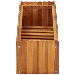 Strat inălțat de grădină, 100x30x25 cm, lemn masiv de acacia - Img 3