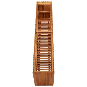 Strat inălțat de grădină, 150x30x50 cm, lemn masiv de acacia - Img 4