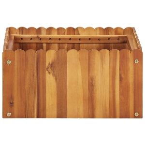 Strat inălțat de grădină, 50 x 50 x 25 cm, lemn masiv de acacia - Img 2