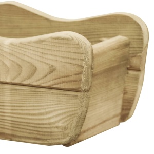 Strat inălțat de grădină, 50x18x18 cm, lemn de pin tratat - Img 3