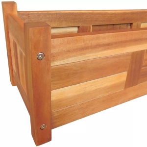 Strat inălțat de grădină, 76 x 27,6 x 25 cm, lemn de acacia - Img 6