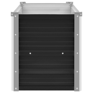 Strat inălțat de grădină antracit 100x40x45 cm oțel galvanizat - Img 7