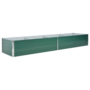 Strat inălțat de grădină, verde, 320x80x45 cm oțel galvanizat - Img 3