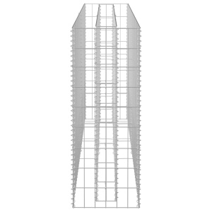 Strat inălțat gabion, 180 x 30 x 90 cm, oțel galvanizat - Img 7