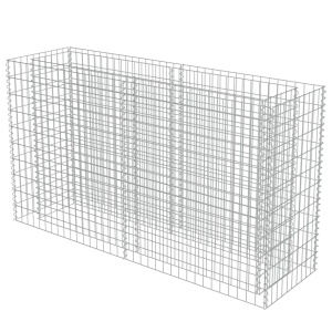 Strat inălțat gabion, 180 x 50 x 100 cm, oțel galvanizat - Img 2
