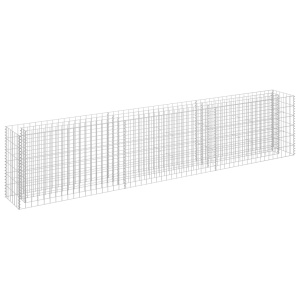 Strat inălțat gabion, 270 x 30 x 60 cm, oțel galvanizat - Img 2
