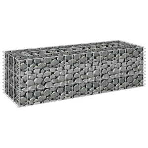 Strat inălțat gabion, 90 x 30 x 30 cm, oțel galvanizat - Img 3