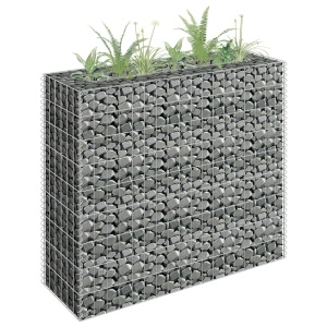 Strat inălțat gabion, 90 x 30 x 90 cm, oțel galvanizat