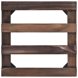 Suport cu role pentru plante, 4 buc., 25x25 cm, lemn de cedru - Img 4