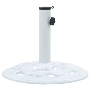 Suport de umbrelă, alb, 9 kg, fontă, 40 cm - Img 2