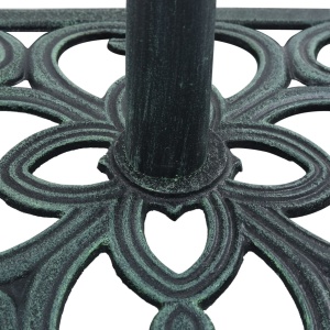 Suport de umbrelă, verde, 12 kg, fontă, 49 cm - Img 5