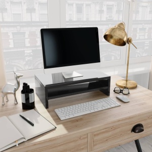 Suport monitor, negru extralucios, 42 x 24 x 13 cm, PAL