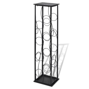 Suport sticle de vin pentru 8 sticle, metal - Img 2