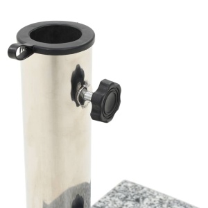 Suport umbrelă de soare, gri, granit, 10 kg, curbat - Img 2