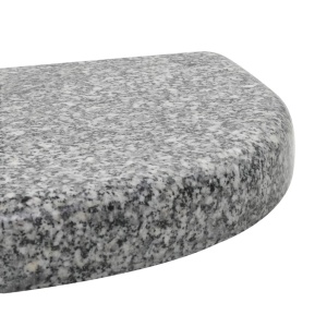 Suport umbrelă de soare, gri, granit, 10 kg, curbat - Img 6