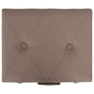 Taburet cu depozitare, 40 cm, maro, material textil - Img 8