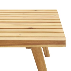 Taburet de grădină cu pernă, 60 x 60 x 29 cm, lemn masiv acacia - Img 6