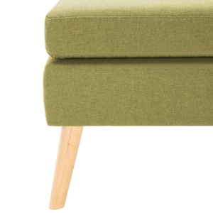 Taburet, verde, material textil - Img 4