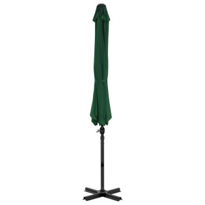 Umbrelă de exterior cu bază portabilă, verde - Img 4