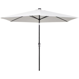 Umbrelă de soare cantilever cu LED 3 m, Alb Nisip - Img 5