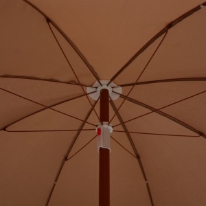 Umbrelă de soare cu stâlp din oțel, gri taupe, 240 cm - Img 4