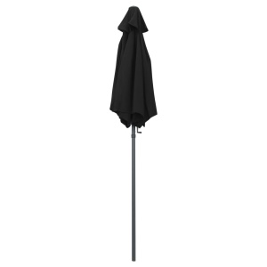 Umbrelă de soare, negru, 200 x 211 cm, aluminiu - Img 4