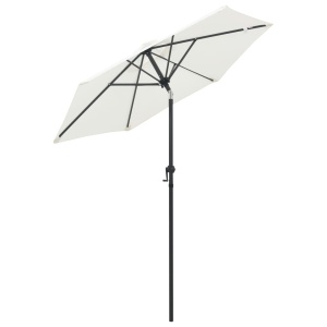 Umbrelă de soare, nisipiu, 200 x 211 cm, aluminiu - Img 4