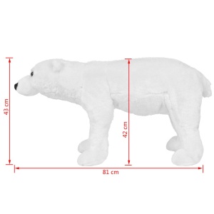 Urs polar din pluș de jucărie Alb XXL - Img 4