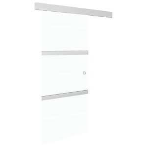 Ușă glisantă cu opritor silențios 76x205 cm sticlă ESG/aluminiu - Img 3