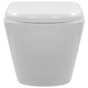 Vas WC suspendat fără ramă, alb, ceramică - Img 7