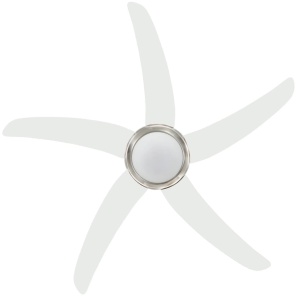 Ventilator tavan decorativ cu iluminare, 128 cm, alb - Img 7