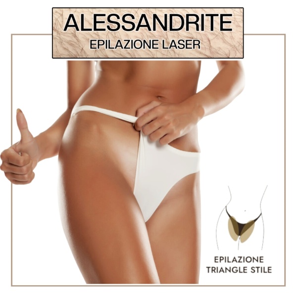 EPILAZIONE LASER ALESSANDRITE INGUINE TRIANGLE STYLE