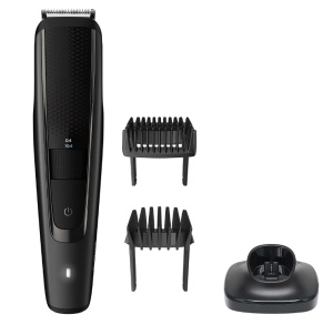 Aparat de tuns barba PHILIPS BT5515/20, Lame din otel inoxidabil 0.4-20mm, utilizare cu si fara fir, 90 min, 2 piepteni, suport de incarcare, Negru, Resigilat, Grad B - Img 4