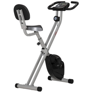 Bicicleta pentru fitness Re-Bloom, reglabila, 8 nivele de rezistenta, otel/ABS/PVC, gri/negru, 43 x 97 x 109 cm, Resigilat, Grad A