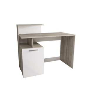 Birou Irim Beta, 110x54.5x75 cm, Gri/Alb, Resigilat, Grad A - Img 2