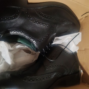 Clarks, Pantofi derby din piele Craft James, Negru, 43, Resigilat, Grad B - Img 2