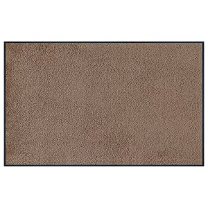 Covor de intrare antiderapant 75x120 cm, poliamida/cauciuc nitrilic, lavabil 60°C, compatibil incalzire pardoseala, maro - Verificat A · Re-Bloom