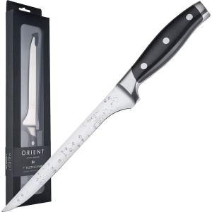 Cutit Macelar pentru dezosat și feliat, Carbon Series, premium, din otel inoxidabil german, X50 Ultra +, Negru, Resigilat, Grad A